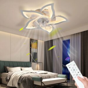 IRALAN-ventiladores de techo con interruptor inteligente, lámpara Led moderna minimalista para sala de estar, dormitorio, decoración del hogar