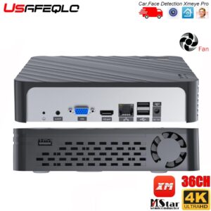 Detección de movimiento P2P CCTV, NVR, detección facial, H.265, salida máxima 4K, 10CH, 16CH, 32CH, 36CH, vídeo de seguridad 4K, H.265