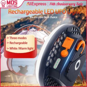 Linterna recargable portátil para tienda de campaña, luz de emergencia para mercado nocturno, Bombilla para acampar al aire libre, lámpara LED para el hogar