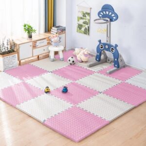 Alfombrillas de juego para bebés, estera de rompecabezas de espuma EVA, para actividades en la habitación de los niños, alfombra de suelo de enclavamiento de 30x30CM, 16 piezas
