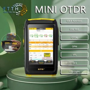 MINi OTDR-reflectómetro de fibra óptica con pantalla táctil, localizador Visual de fallas, 1677nm, IOLA, 1550nm, 20dB