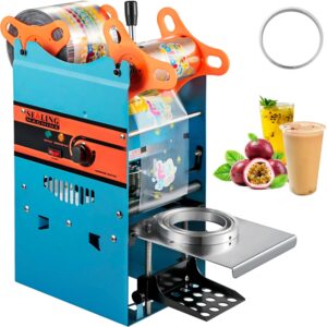 VEVOR-máquina de sellado de tazas Manual, Panel de Control preciso de alta resistencia para 300 MM de diámetro, 500-90/95 tazas/hora, sellador de tazas de bebidas