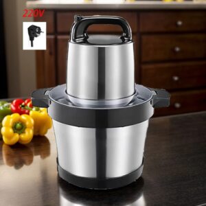 Picadora de carne de gran capacidad, licuadora eléctrica de acero inoxidable para el hogar, 6L/8L/12L