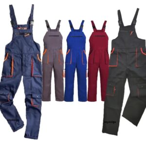 ropa laboral Peto con tirantes para hombre y mujer, ropa de trabajo de talla grande, mono protector con múltiples bolsillos, uniforme, pantalones Cargo overol industrial