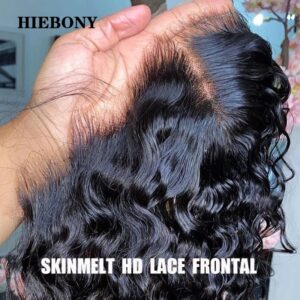 HiEbony-malla Frontal de encaje para mujer, Cierre invisible, HD, solo SKINLIKE, 5x5, 6x6, 13x4