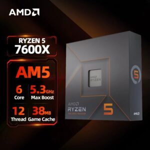 AMD-procesador de juegos RYZEN 5 7600X, nuevo CPU AMD R5 7600X, 6 núcleos, 12 hilos, 5nm, 38M, toma AM5, sin ventilador, PC, caché para jugadores
