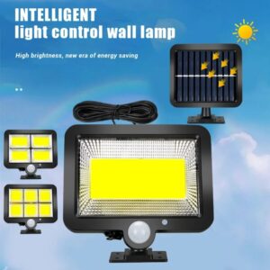 Luz Solar con Sensor de movimiento para exteriores, luces de pared impermeables, recargables, 1/4/6 COB, para Calle, jardín, porche