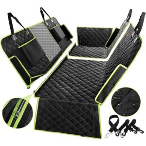 Funda de asiento de coche 6 en 1 mejorada para perro, hamaca de coche 100% impermeable, antideslizante, para coches, camiones y SU
