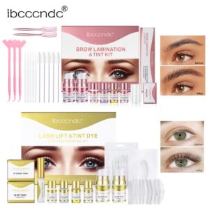 Kit de levantamiento y tinte semipermanente para cejas o pestañas, laminación profesional, levantamiento de pestañas, permanente, tinte de ojos, maquillaje