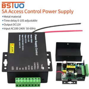 Fuente de alimentación de Control de acceso para puerta electrónica de alta gama, proveedor de Control de energía RFID, adaptador, sistema de cubierta, CA 100 ~ 240V, cc 12V, 5A