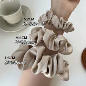 Scrunchies de satén de gran tamaño, lazos elásticos para el cabello, bandas grandes de seda para el cabello, soporte para cola de caballo, bandas de goma para el cabello, accesorios para el cabello para mujeres y niñas