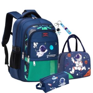 Mochila espacial para niños, bolsas de escuela primaria, bolsas de libros ligeras, regalos de astronauta