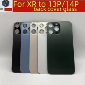 Cubierta trasera de cristal para cámara, pieza de repuesto para iPhone XR, 13 Pro, Diy