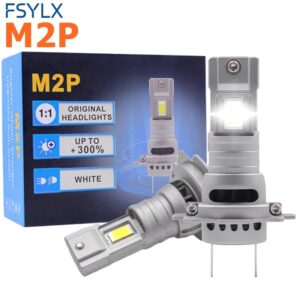 Kit de faros Led M2P H7 para coche, lámpara antiniebla H11 H8 9005 HB3 H1 9006 H4, Bombilla 6500K, CE y RoHS