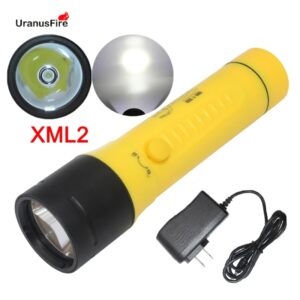 XM L2-linterna LED de buceo, resistente al agua, bajo el agua, 100m, con batería de 3x18650, CC recargable, luz blanca
