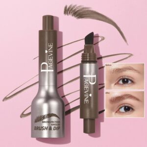 Lápiz de cejas de tinte 3D resistente al agua, antimanchas, larga duración, negro, marrón, cepillo grande, crema potenciadora de cejas salvajes naturales