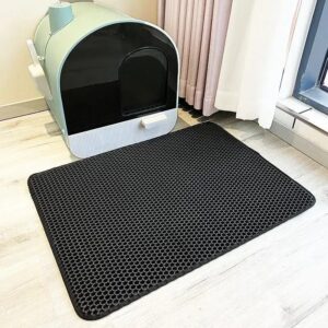 Esterilla de arena para gatos, caja de arena impermeable de doble capa, antideslizante, lavable, suministros de limpieza para mascotas
