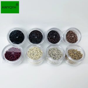 Anillos de silicona de 1000 piezas para extensiones de cabello humano, herramientas para puntas de Nano anillos
