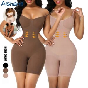 Body de compresión sin costuras para mujer, ropa moldeadora de entrepierna abierta, corsé de realce, adelgazante, elevador de glúteos, moldeador de cuerpo completo