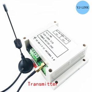 Controlador de E/S remoto Lora, módulo de interruptor de relé punto a punto de transmisión inalámbrica, 2 canales, 433MHz