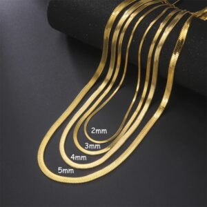 Skyrim-collar de cadena de serpiente de acero inoxidable para hombre y mujer, Gargantilla de espiga de Color dorado, cadenas para el cuello, joyería de tendencia, regalo popular, 2024