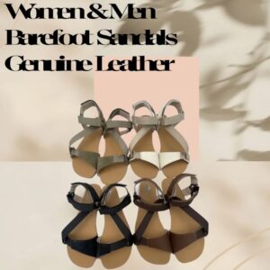 Tipsietoes-Sandalias planas de cuero para hombre y mujer, zapatos minimalistas de suela suave, ligeros, para verano, 2024