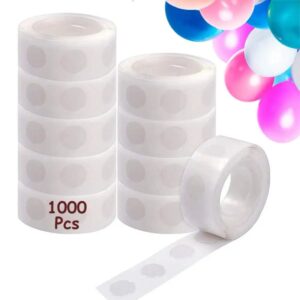 10 rollos de puntos adhesivos de doble cara, cinta adhesiva transparente de globo extraíble, pegamento para manualidades Diy, decoración de fiesta de cumpleaños y boda