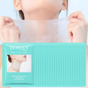 20 piezas BIOAQUA-mascarilla de cuello hidratante, iluminadora, nutritiva, reafirmante, colágeno, productos coreanos para el cuidado de la piel