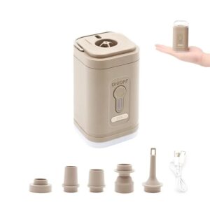 Bomba de aire eléctrica, compresor de aire inalámbrico portátil, inflador/desinflador para cojines inflables, camas de aire, anillo de natación para barco