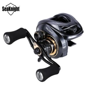 SeaKnight-carrete de Baitcasting serie FALCAN III, 7,3: 1, 8,1: 1, ultraligero, potencia de arrastre máxima de 180g, carrete de pesca de fundición larga de 15lb