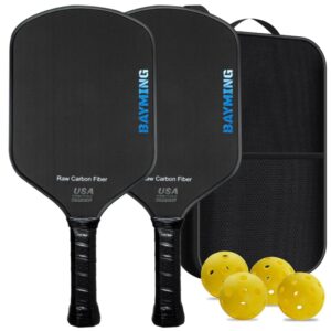 Paleta de Pickleball de fibra de carbono termoformada, superficie texturizada giratoria con borde de espuma, compatible con USAPA, T700