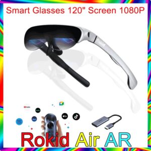 Rokid-gafas inteligentes Air AR, dispositivo plegable de visualización de juegos en casa, pantalla de 120 pulgadas, 1080P, pantalla Dual OLED, 43 °, FoV, 55PPD