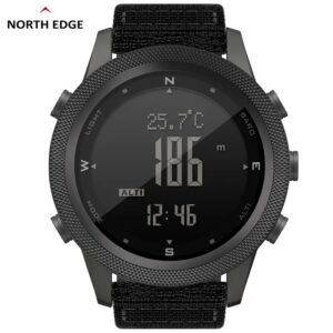 NORTH EDGE-reloj Digital para hombre, pulsera con altímetro, barómetro, brújula, para deportes al aire libre, correr, nadar, APACHE-46, WR50M