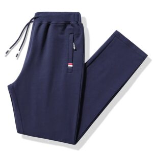 Pantalones deportivos de algodón para hombre, chándal de cintura elástica, holgado, para gimnasio, Otoño, M- 8XL