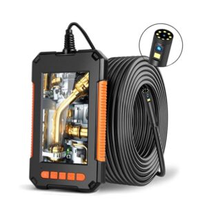 Endoscopio Industrial P40 de lente única y doble, cámara de inspección de boroscopio Digital LCD de 1080 pulgadas, IP67, cámara de serpiente impermeable