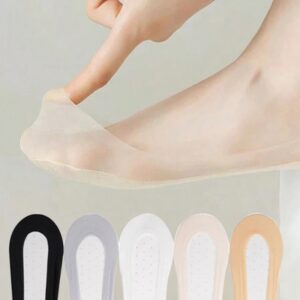 calcetines tobilleros mujer calcetines invisibles mujer pinkis mujer calcetines calcetines cortos Calcetines tobilleros antideslizantes para mujer, conjunto Invisible de algodón de corte bajo, 5 pares por lote