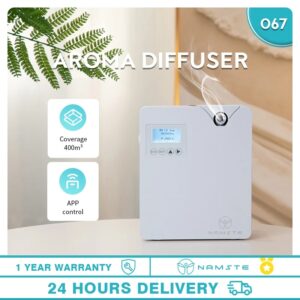 NAMSTE-difusor de Perfume para el hogar, ambientador de fragancia eléctrico aromático, potencia de Oasis, 7W, 300ML de capacidad, WIFI, Bluetooth, control inteligente