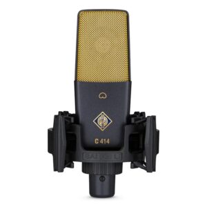 BAIFEILI-micrófono de condensador profesional C414 XLR con diafragma de 25mm, micrófono cardioide para transmisión, Podcasting, grabación, ASMR