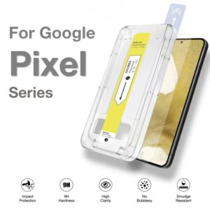 Protector de pantalla de vidrio templado, Kit de eliminación automática de polvo, fácil de instalar, para Google Pixel 6a, 7, 7a, 8, 9 Pro, 8Pro, 8a, 9Pro XL