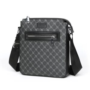 Bolso cruzado de cuero PU para hombre, bandolera informal, a la moda, de diseñador
