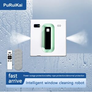 Robot de limpieza de ventanas con pulverizador de agua, dispositivo inteligente de gran altura, motor sin escobillas de doble cara, limpiador de vidrio, tipo de pulverización