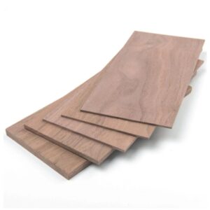 Láminas de madera de nogal negro para manualidades, 5 piezas, longitud: 200mm, ancho: 100mm