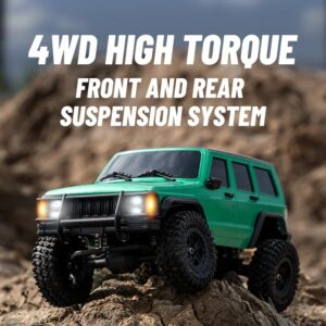 JJRC-coche todoterreno de juguete, modelo de simulación a escala 1:18, 2,4G, camioneta con Motor 4WD, modelo Jeep C8809