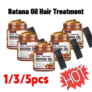 Mascarilla orgánica 100% pura para el cabello, aceite acondicionador de Batana, tratamiento Natural, nutre y Reduce las raíces del cabello, cuidado del cabello más saludable, 1/3/5 piezas