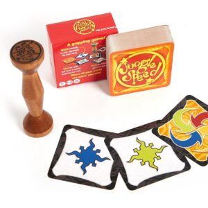Juego de mesa Jungle Speed, juego de cartas de fiesta, Token de madera marrón, par rápido