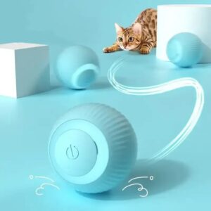 Bola rodante inteligente para gatos, juguete recargable con movimiento, juguete interactivo automovible para interiores, 2024, 4