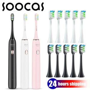 SOOCAS-cepillo de dientes eléctrico sónico X3U para adulto, limpiador de dientes ultrasónico inteligente, automático, IPX8, impermeable, actualización X3S