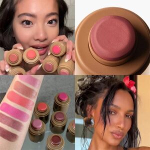 Colorete multiusos para labios y mejillas, perfilador de larga duración, portátil, de bolsillo, suave, Natural, aspecto de maquillaje esponjoso, nuevo