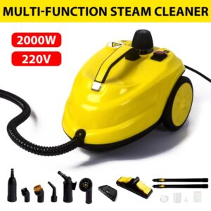 Limpiador a vapor de mano automotriz, esterilización, desinfección, alta temperatura, 2000W, potente limpiaparabrisas para piso, cocina, coches