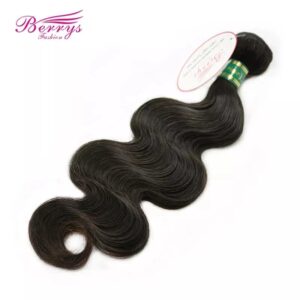 Berrys Fashion Top 10A-extensiones de cabello virgen de 10-34 pulgadas, 1/3/4 unids/lote, 100% cabello humano ondulado